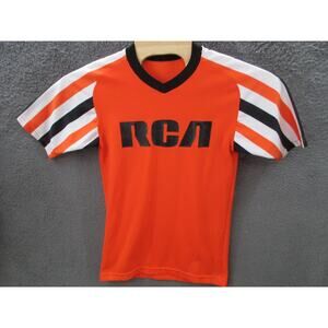 Vintage RCA Men's Medium Felco Union Made Orange Jersey